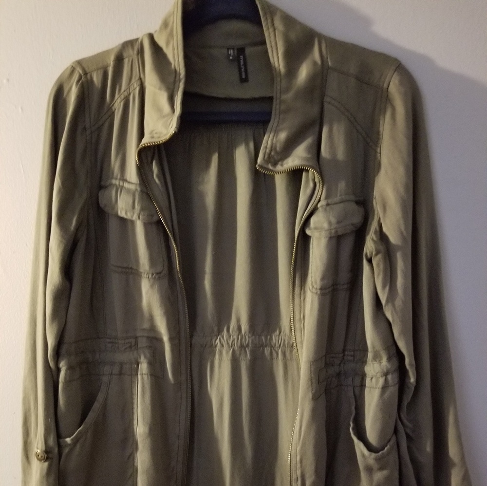 Maurice's Army Green Utility Jacket